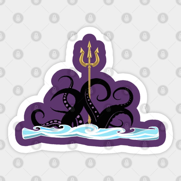 Ursula Trident Sticker by magicmirror